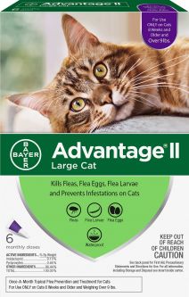 Advantage II For Cats Over 9 lbs 6 Pack